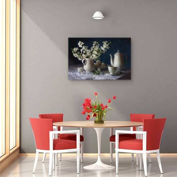 Tablou canvas - Verde, Natura moarta, Creioane, Marime: 60 x 90 cm - 4- Roveli