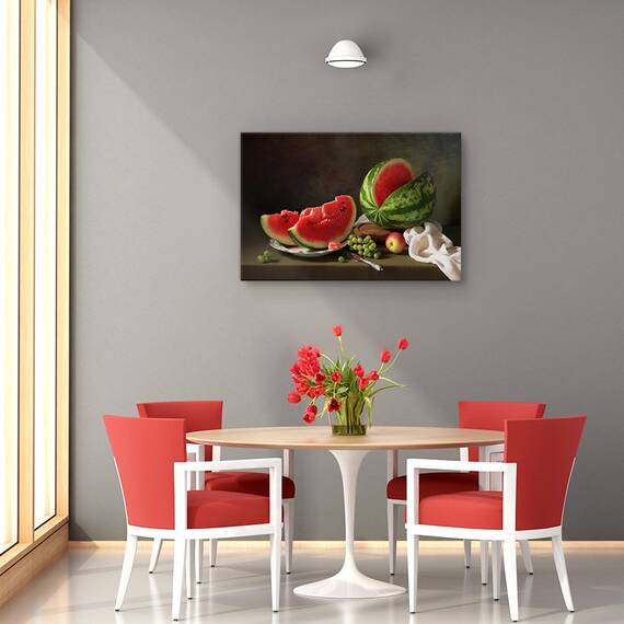 Tablou canvas - Piata plutitoare Banjarmasin, Abstract, Marime: 60 x 90 cm - 4- Roveli
