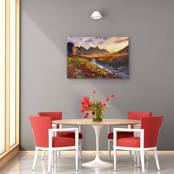 Tablou canvas - Privind la mine, privind la tine, Animal, Tigru, Scaldat, Apa, Marime: 60 x 90 cm - 4- Roveli