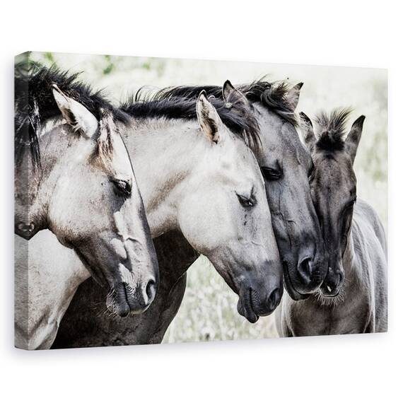 Tablou canvas -  Peisaj, Padure, Copaci, Casa, Marime: 60 x 90 cm - - Roveli