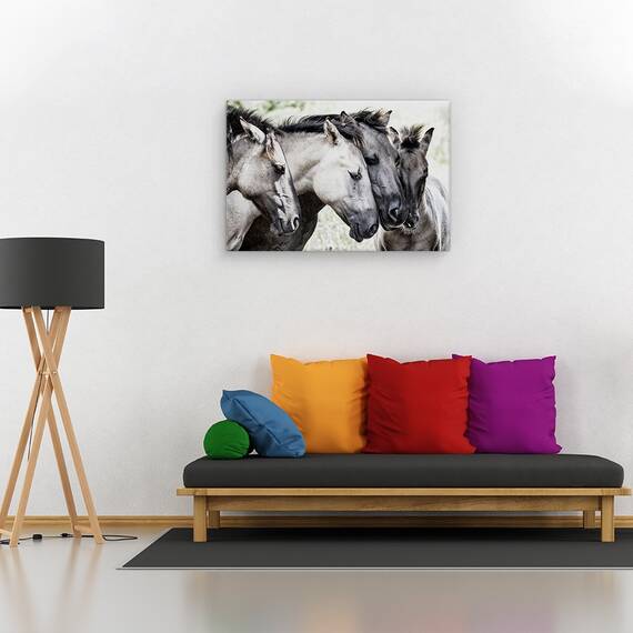 Tablou canvas -  Peisaj, Padure, Copaci, Casa, Marime: 60 x 90 cm - 2- Roveli