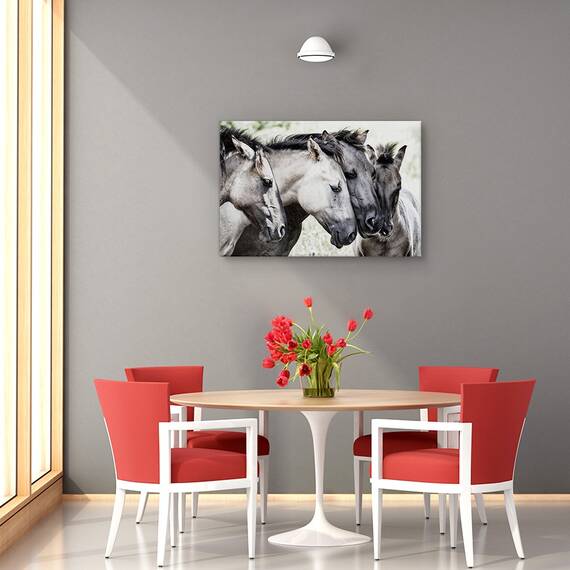 Tablou canvas -  Peisaj, Padure, Copaci, Casa, Marime: 60 x 90 cm - 4- Roveli