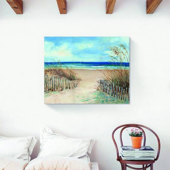 Tablou Canvas - Peisaj, Natura, Plaja, Mare, Valuri, Nisip, Vara, Marime: 40 x 50 cm - 2- Roveli