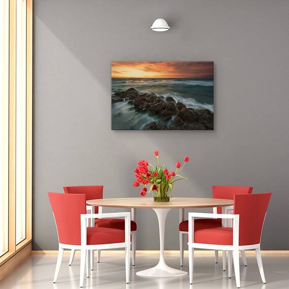 Tablou canvas - Pictura naturii, Peisaj, Indonesia, Rau, Canal, Marime: 60 x 90 cm - 4- Roveli
