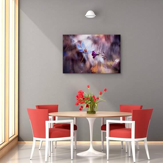 Tablou canvas - Cortina albastra, Peisaj, Cascada, Piatra, Marime: 60 x 90 cm - 4- Roveli