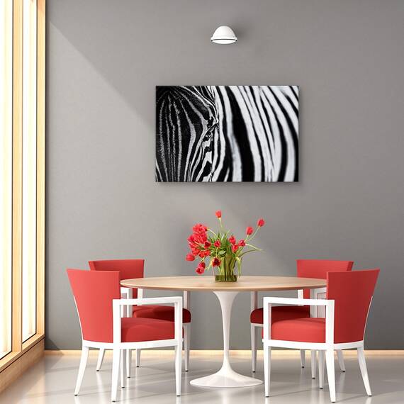 Tablou canvas - Natura moarta cu pepene verde si struguri, Bucatarie, Rosu, Marime: 60 x 90 cm - 4- Roveli