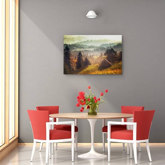 Tablou canvas - Buburuza pe hortensie roz, Flori, Romantic, Cuplu, Rosu, Marime: 60 x 90 cm - 4- Roveli