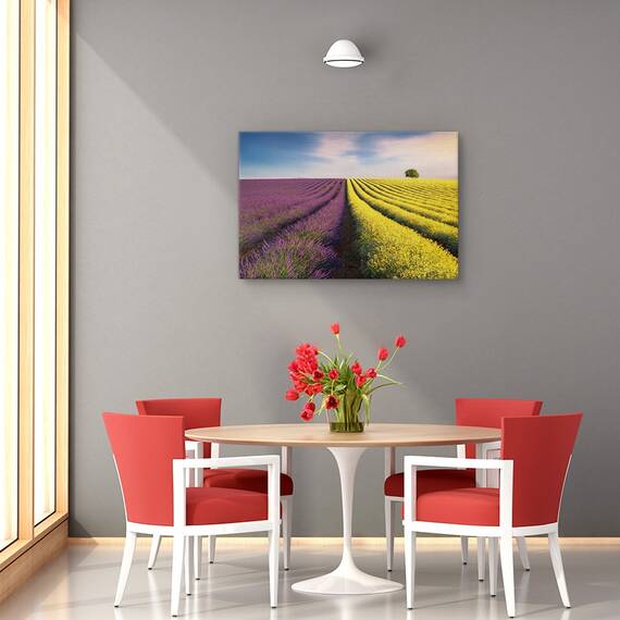 Tablou canvas - Vis de lavanda, Natura moarta, Flori, Viata, Marime: 60 x 90 cm - 4- Roveli