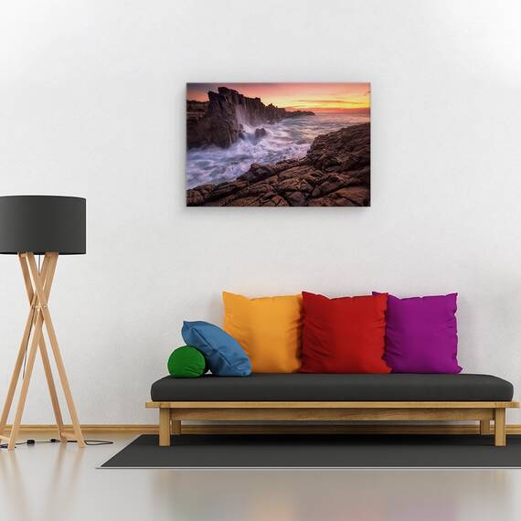 Tablou canvas - Zid langa mare, Peisaj, Australia, Peisaj, Apa, Marime: 60 x 90 cm - 2- Roveli