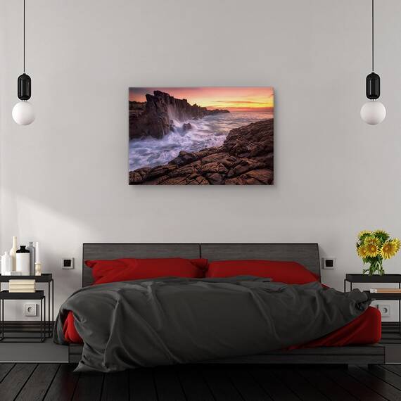 Tablou canvas - Zid langa mare, Peisaj, Australia, Peisaj, Apa, Marime: 60 x 90 cm - 3- Roveli