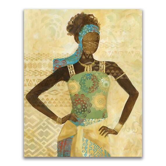 Tablou Canvas - Afro, Figurativ, Modern, Marime: 40 x 50 cm - - Roveli