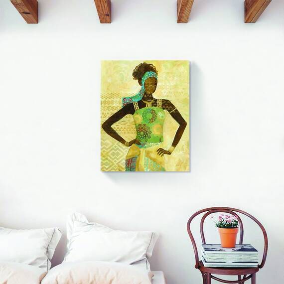 Tablou Canvas - Afro, Figurativ, Modern, Marime: 40 x 50 cm - 2- Roveli