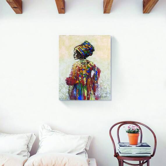 Tablou Canvas - Afro, Figurativ, Modern, Color, Marime: 40 x 50 cm - 2- Roveli