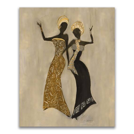 Tablou Canvas - Afro, Figurativ, Modern, Galben, Marime: 40 x 50 cm - - Roveli