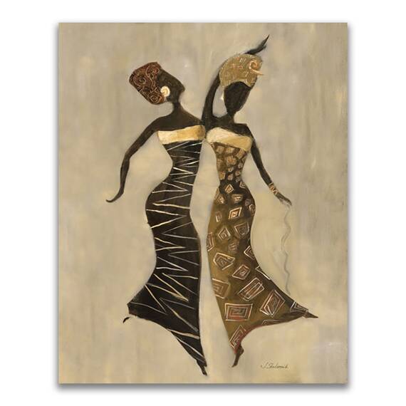 Tablou Canvas - Afro, Figurativ, Modern, Galben, Marime: 40 x 50 cm - - Roveli