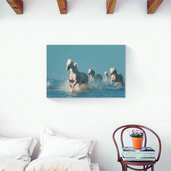 Tablou Canvas - Ingerii Din Camargue, Marime: 60 x 90 cm - 2- Roveli