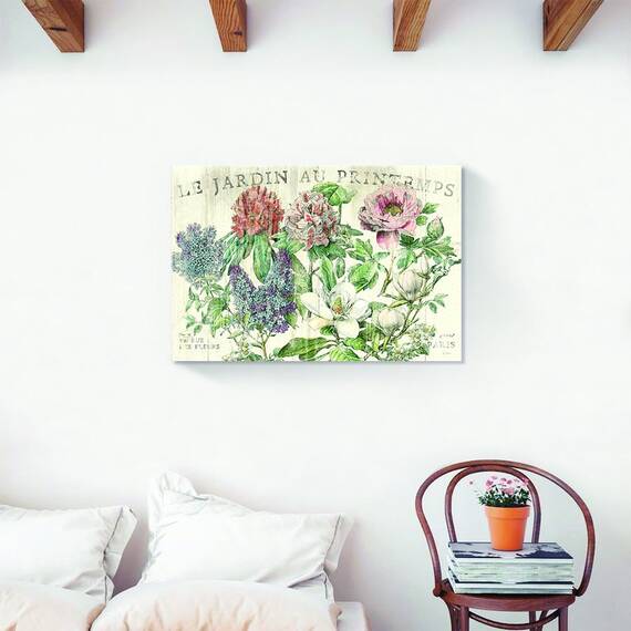 Tablou Canvas - Bujori, Flori, Jardin Au Printemps, Marime: 60 x 90 cm - 2- Roveli