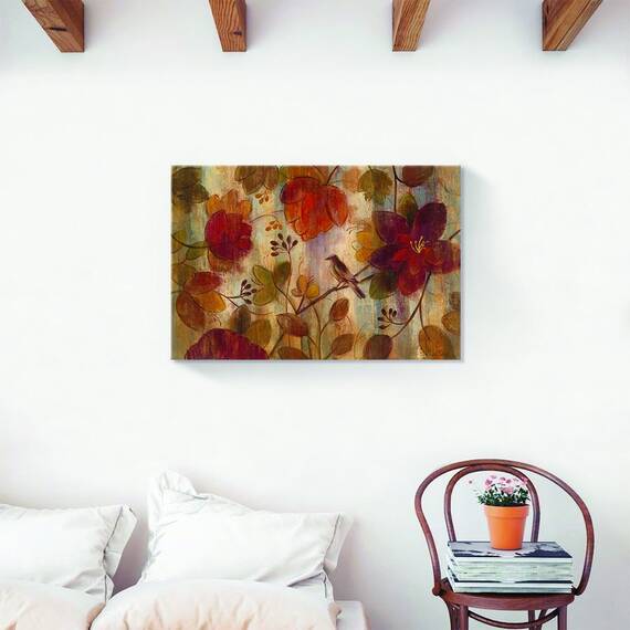 Tablou Canvas - Floral, Flori, Frunze, Toamna, Marime: 60 x 90 cm - 2- Roveli