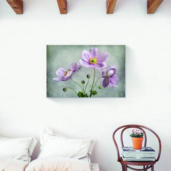 Tablou Canvas - Floral, Flori, Primavara, Roz, Pictura, Marime: 40 x 60 cm - 2- Roveli