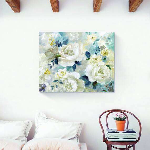 Tablou Canvas - Flori albe, Floare, Bujori, Primavara, Marime: 40 x 50 cm - 2- Roveli