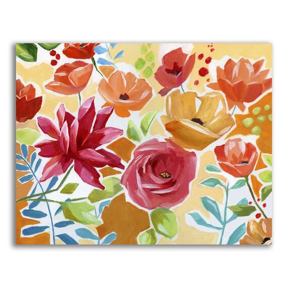 Tablou Canvas - Flori, Floare, Primavara, Rosu, Marime: 40 x 50 cm - - Roveli