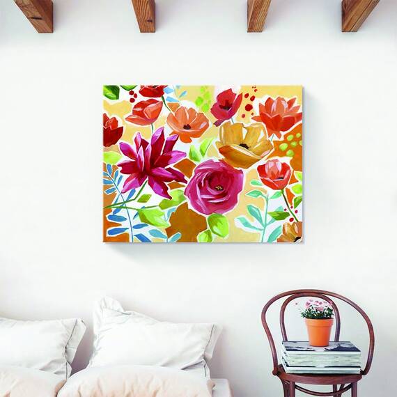 Tablou Canvas - Flori, Floare, Primavara, Rosu, Marime: 40 x 50 cm - 2- Roveli