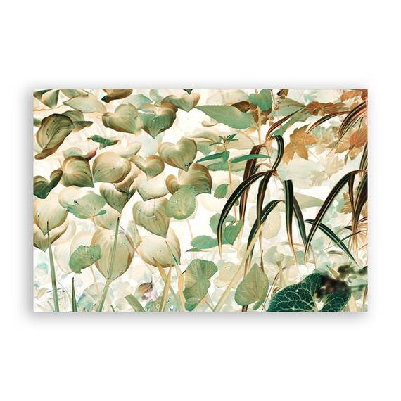 Tablou Canvas - Floral, Frunze, Marime: 60 x 90 cm - - Roveli