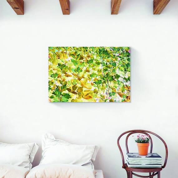 Tablou Canvas - Frunze, Multicolor, Marime: 60 x 90 cm - 2- Roveli