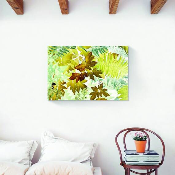Tablou Canvas - Frunze, Toamna, Marime: 60 x 90 cm - 2- Roveli