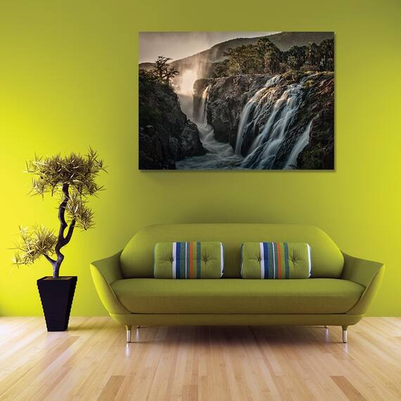 Tablou Canvas - Cascade Sacre, Peisaj, Apa, Africa, Baobab, 60 x 80 cm - 2- Roveli