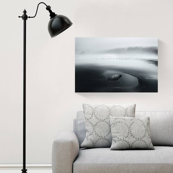 Tablou canvas - O dimineata, Peisaj, Pacific, Ceata, Plaja, 60 x 90 cm - 2- Roveli