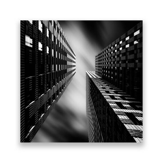 Tablou Canvas - New York, Monochrom, Cladiri, Marime: 60 x 60 cm - - Roveli