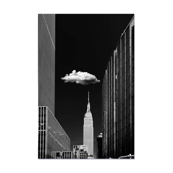 Tablou Canvas - Un Singur Nor, Oras, Strada, Turism, Peisaj Urban, Arhitectura, 60 x 90 cm - - Roveli