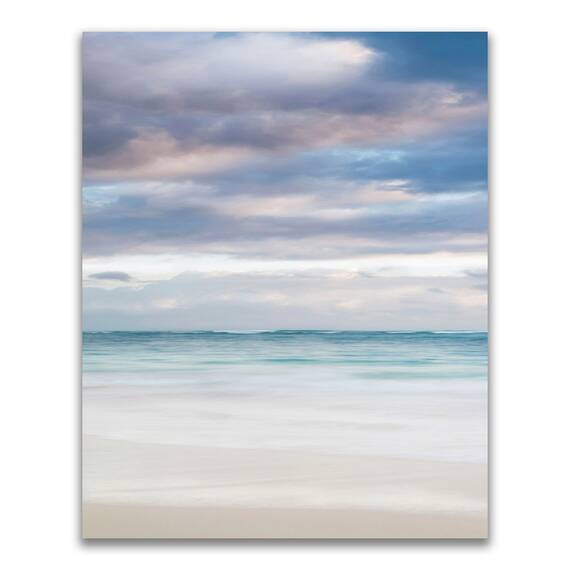 Tablou Canvas - Peisaj, Plaja, Mare, Valuri, Nori, Vara, Marime: 40 x 50 cm - - Roveli