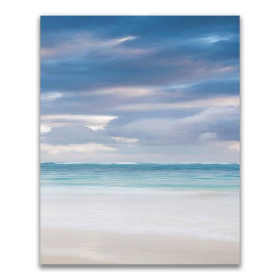 Tablou Canvas - Peisaj, Plaja, Mare, Valuri, Nori, Vara, Marime: 40 x 50 cm - - Roveli