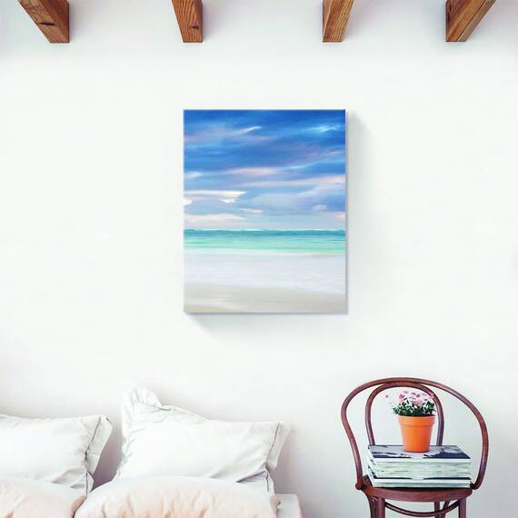 Tablou Canvas - Peisaj, Plaja, Mare, Valuri, Nori, Vara, Marime: 40 x 50 cm - 2- Roveli