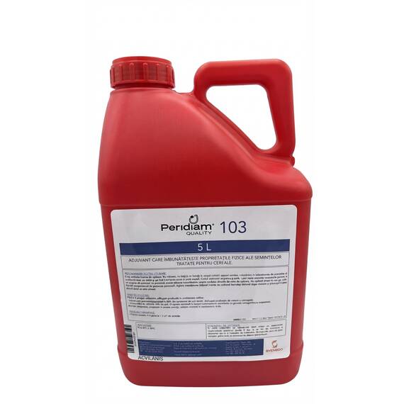 Peridiam Quality 103 utilizat impreuna cu fungicidul si insecticidul la tratarea semintelor - - Roveli
