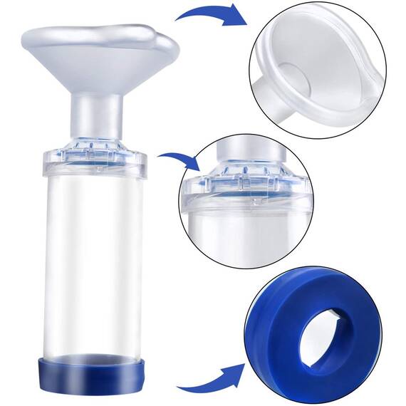 Babyhaler, Camera de inhalare Kidscare cu 3 masti, pentru bebelusi, copii si adulti - 4- Roveli