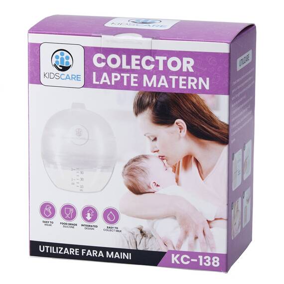 Colector din silicon pentru lapte matern Kidscare KC138 - 4- Roveli