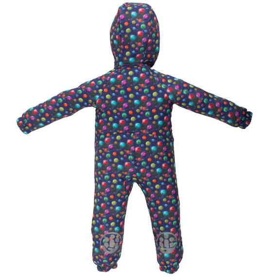 Salopeta impermeabila pentru copii Kidscare, cu protectie la vant si ploaie cu imprimeu Planete - 6- Roveli