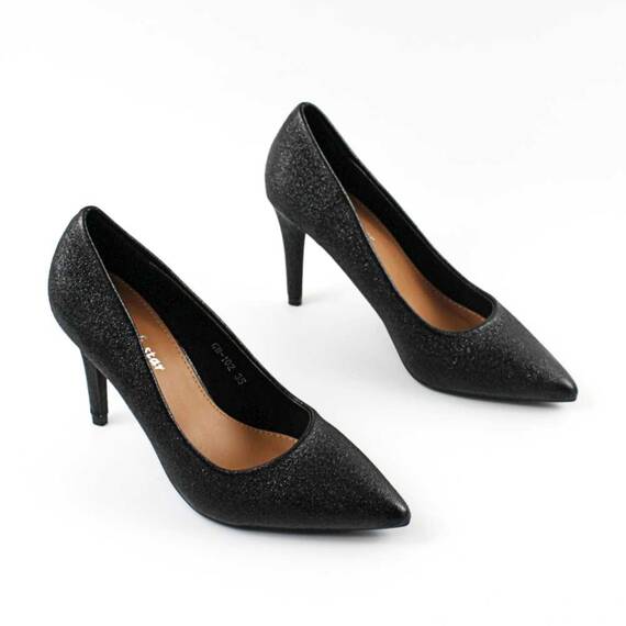 Pantofi eleganti de dama ,pentru ocazii speciale GH-102-BLACK, Culoare (12): Negru, Marime (12): 36 - 2- Roveli