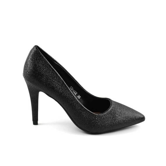 Pantofi eleganti de dama ,pentru ocazii speciale GH-102-BLACK, Culoare (12): Negru, Marime (12): 36 - 3- Roveli