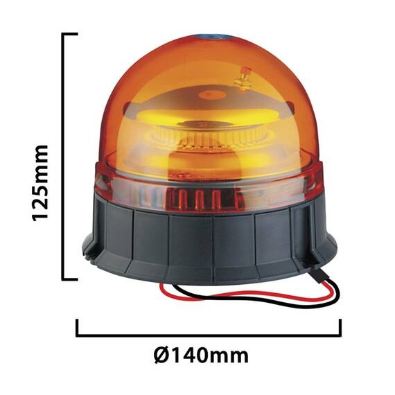 GIROFAR LED BAZA FIXA 12/24V 20W LUMINA PORTOCALIE - 2- Roveli