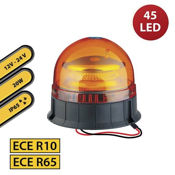 GIROFAR LED BAZA FIXA 12/24V 20W LUMINA PORTOCALIE - 3- Roveli