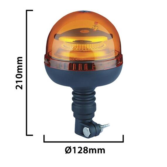 GIROFAR LED BAZA FLEXIBILA 12/24V 20W LUMINA PORTOCALIE - 2- Roveli
