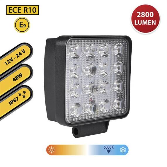 PROIECTOR LED 12/24V 27W 1800LM IP67 - 4- Roveli