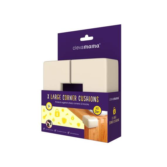 Set 4 pernute XL protectoare colturi mobilier 3053 Clevamama - 3- Roveli