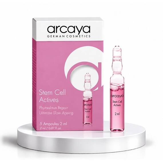 Arcaya Stem Cell Actives - Fiole anti-aging pentru regenerare si elasticitate, 5 buc x 2 ml - - Roveli