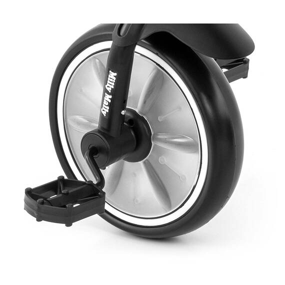 Tricicleta cu cadru robust din otel, roti Eva, +24 luni, Bobby Black - 8- Roveli