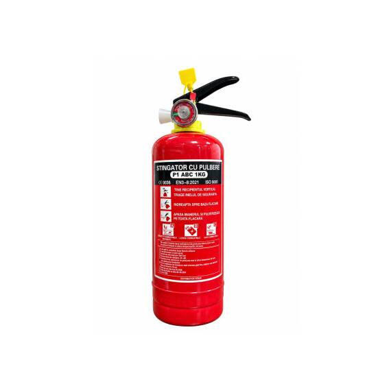 Stingator auto reincarcabil 1 kg P1 cu manometru EN3 - - Roveli